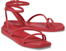 Miami Ankle Strap Sandal - Court Red