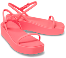 Miami Platform Y Strap Sandal - Guava