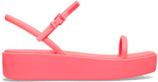 Miami Platform Y Strap Sandal - Guava