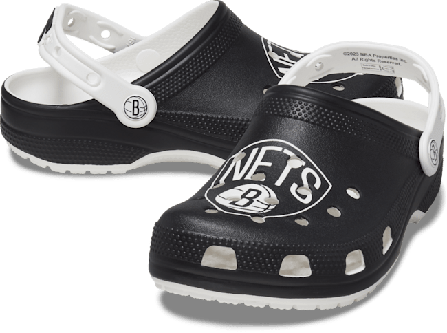 NBA™ Brooklyn Nets Classic Clog - White / Black