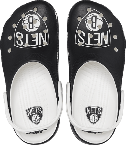 NBA™ Brooklyn Nets Classic Clog - White / Black