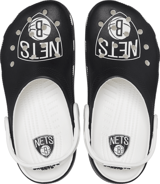NBA™ Brooklyn Nets Classic Clog - White / Black