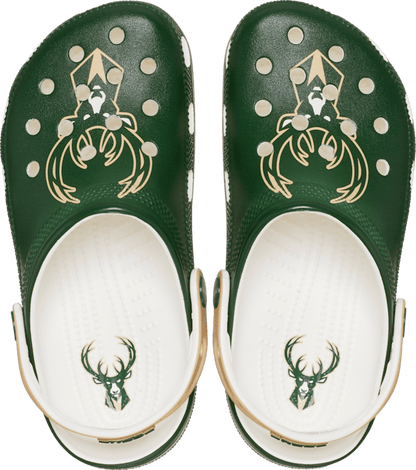 NBA Milwaukee Bucks Classic Clog - White
