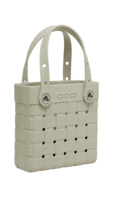 Small Basket Woven Tote - Meteor
