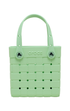 Small Basket Woven Tote - Serene Green