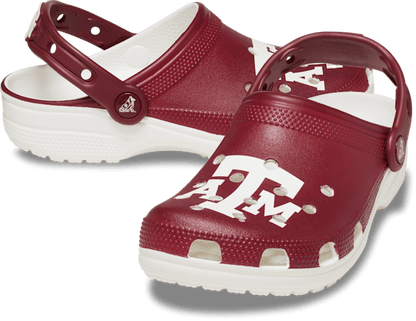 Texas AM Classic Clog - White