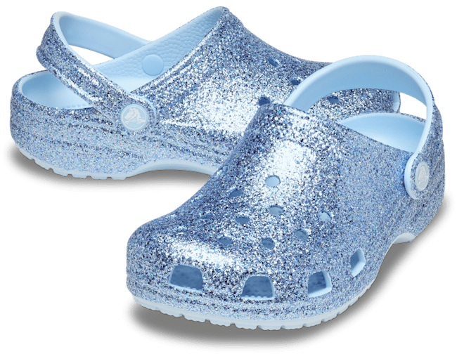 Toddler Classic Chunky Glitter Clog - Blue Frost