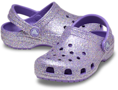 Toddler Classic Fantasy Glitter Clog - Purple