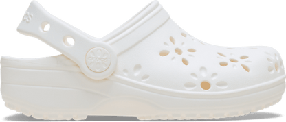 Toddler Classic Floral Cut-Out Clog - Chalk