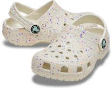 Toddler Classic Glow Paint Splatter Clog - Summit White/Multi