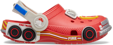 Toddler Classic IAM Fire Truck Lights Backstrap Clog - Flame