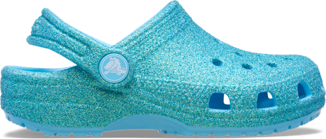 Toddler Classic Iridescent Glitter Clog - Tinted Glass