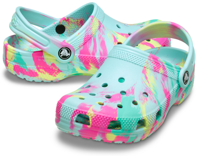 Toddler Classic Marbled Clog - Aquamarine / Multi