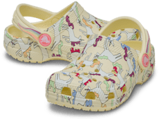 Toddler Classic Unicorn Graphic Clog - Yellow Light