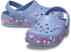 Toddler Crocband Glow Confetti Band Clog - Blue Haze/Multi