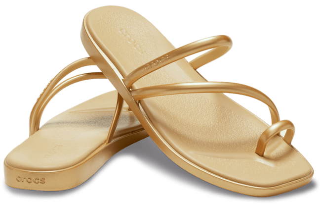 Women's Miami Metallic Toe Loop Sandal - Gold
