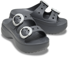 Women's Saturday Platform Dipped Buckle Sandal - Carbon
