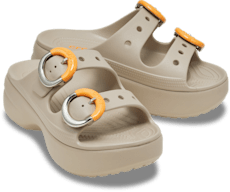 Women's Saturday Platform Dipped Buckle Sandal - Dulcé