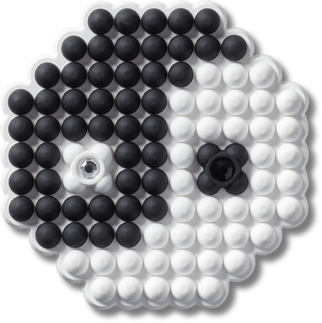 Beaded Ying and Yang