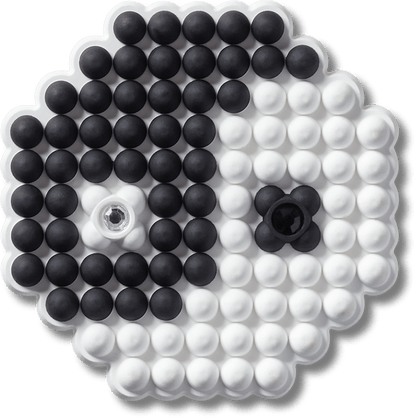 Beaded Ying and Yang