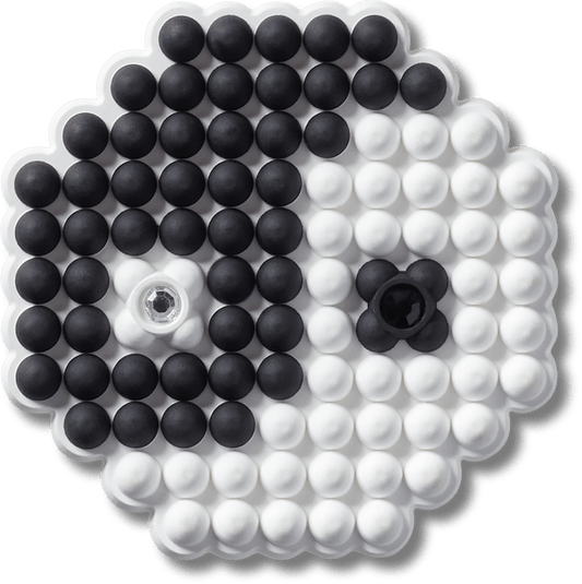 Beaded Ying and Yang