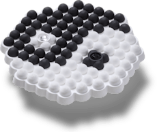 Beaded Ying and Yang