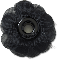 Black Chiffon Grommet