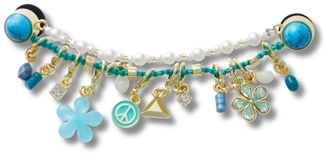 Blue Adjustable Charm Chain