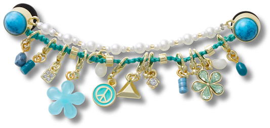 Blue Adjustable Charm Chain
