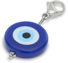 Blue and White Evil Eye Charm