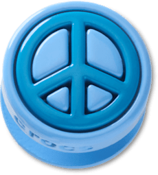 Blue Peace Sign Icon