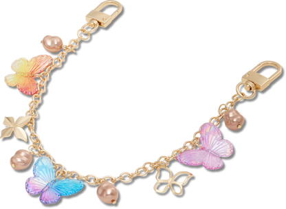 Butterfly Long Chain Bag Charm - Multi