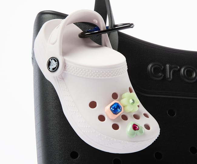 Classic Clog Pouch Bag Charm - White