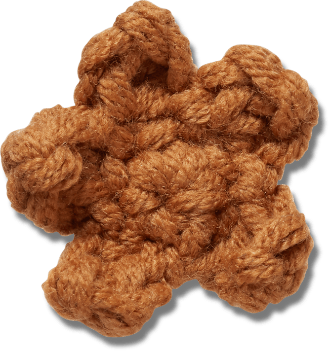 Crafted Crochet Brown Star