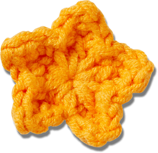 Crafted Crochet Orange Star