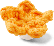 Crafted Crochet Orange Star
