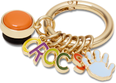 Crafted Crocs Ring Keychain