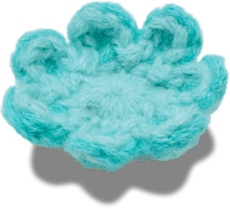 Crochet Blue Flower