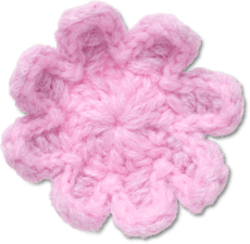 Crochet Light Pink Flower