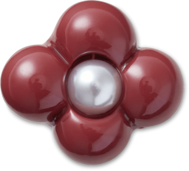 Expressive Floral Maroon
