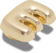 Gold Bubble Letter E