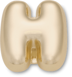 Gold Bubble Letter H
