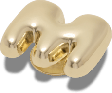 Gold Bubble Letter M