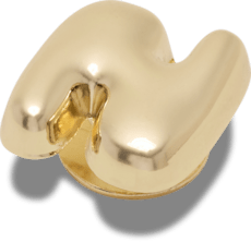 Gold Bubble Letter N