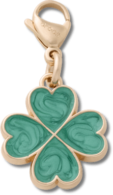 Gold Clover Charm