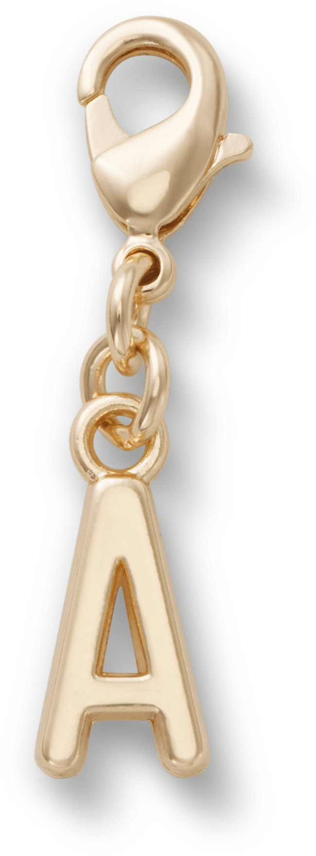 Gold Letter A Charm