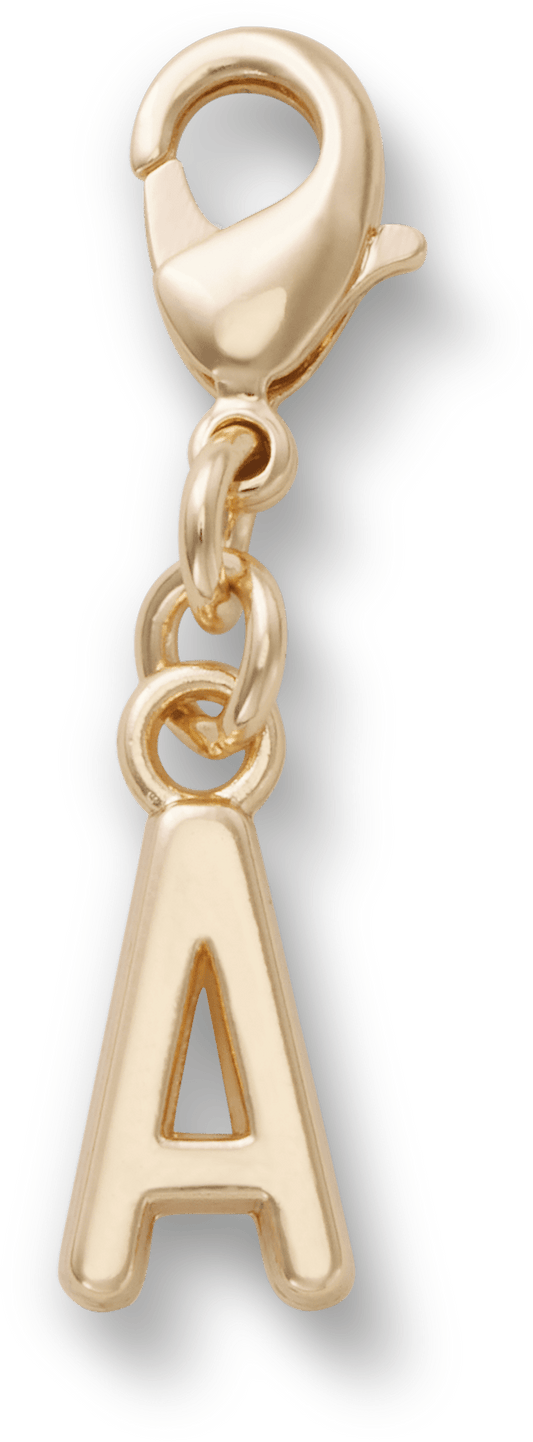 Gold Letter A Charm