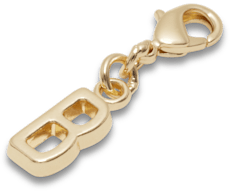 Gold Letter B Charm