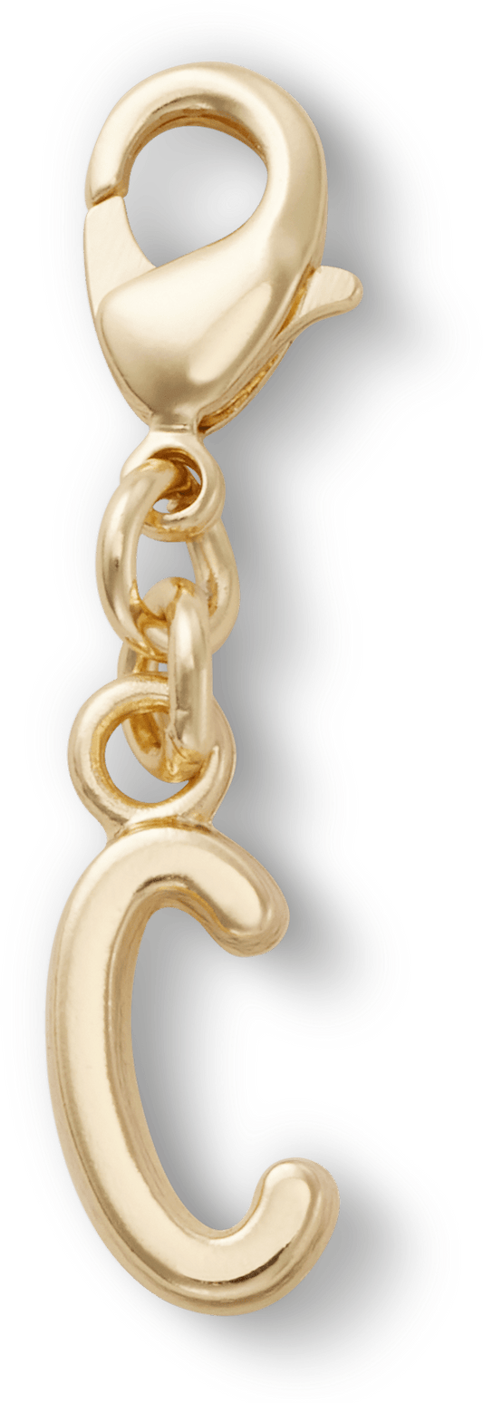 Gold Letter C Charm