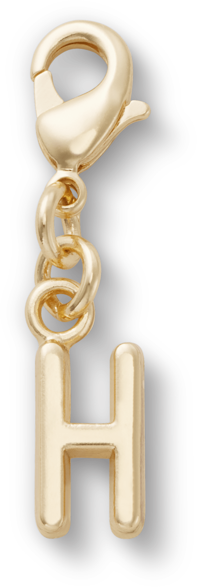 Gold Letter H Charm